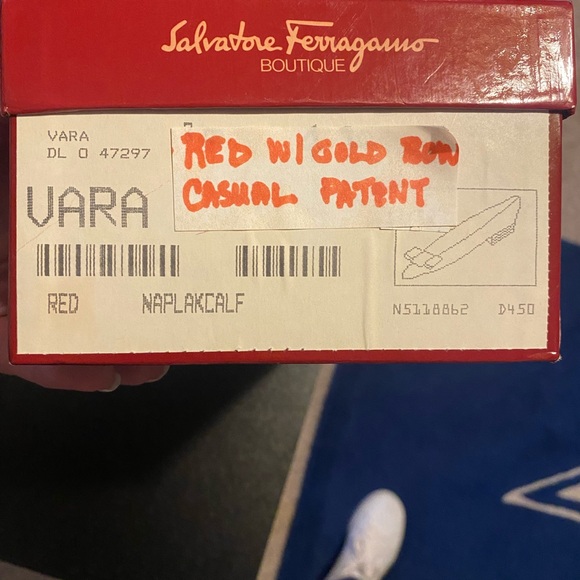 Salvatore Ferragamo Red Loafers Size 4.5 - Picture 4 of 6